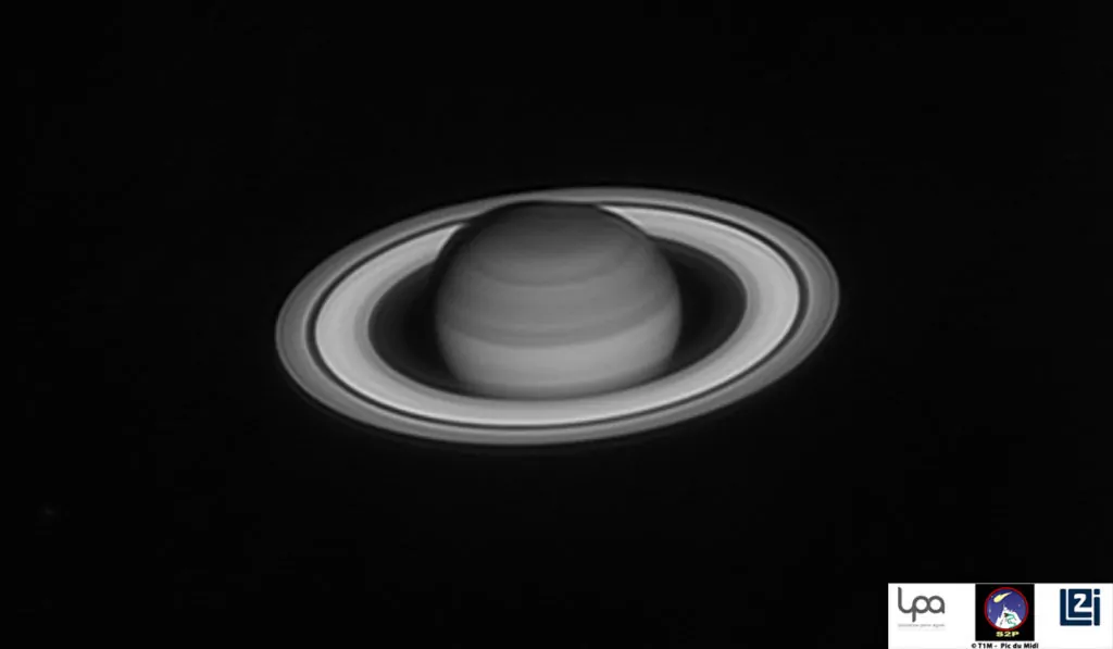 aturn captured in J filter (1250nm with 200nm bandwidth) Courtesy of LPA/Le2i/S2P, IMCCE